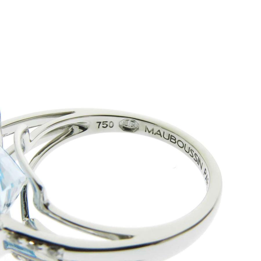 ヴィンテージ ブルートパーズ ゴールド 金 リング 13号 レディース 美