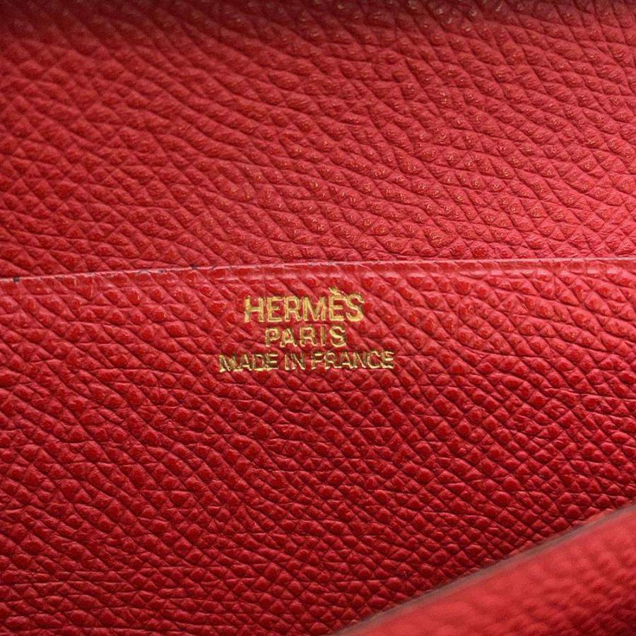 日本正規代理店品 エルメス ベアンクラシック ルージュヴィフ 長財布