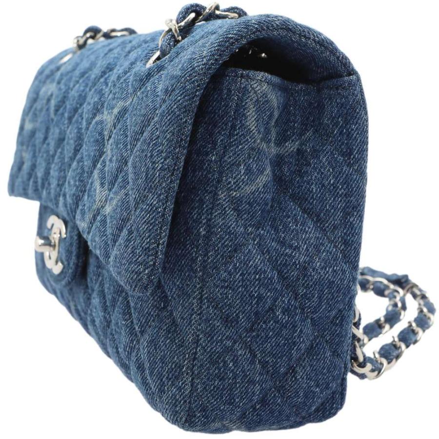 シャネル ココマーク マトラッセ チェーンショルダーバッグ デニム レディース CHANEL 【243-59962】 シャネル チェーンショルダーバッグ マトラッセ デニム ココマーク