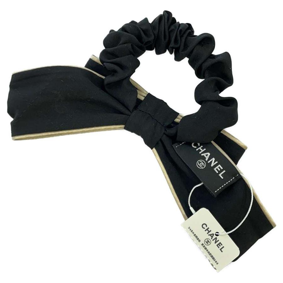 高知インター店】 GALLERY-RAREシャネル シュシュ リボン ロゴ シルク