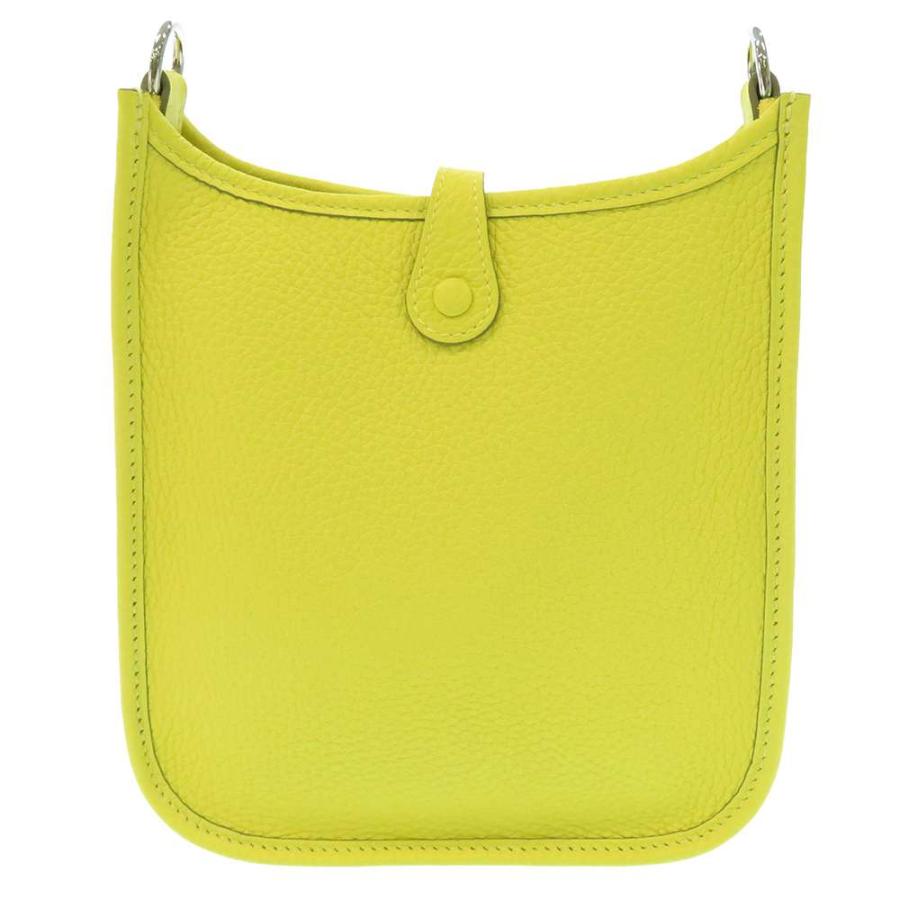 HERMES エヴリンTPM ライム ショルダーバッグ エルメス ショルダーバッグ エブリンTPM ライム/シルバー金具 トリヨン