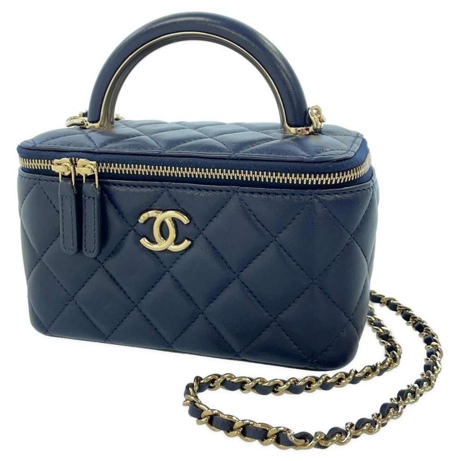 シャネル チェーンショルダーバッグ マトラッセ ココマーク  