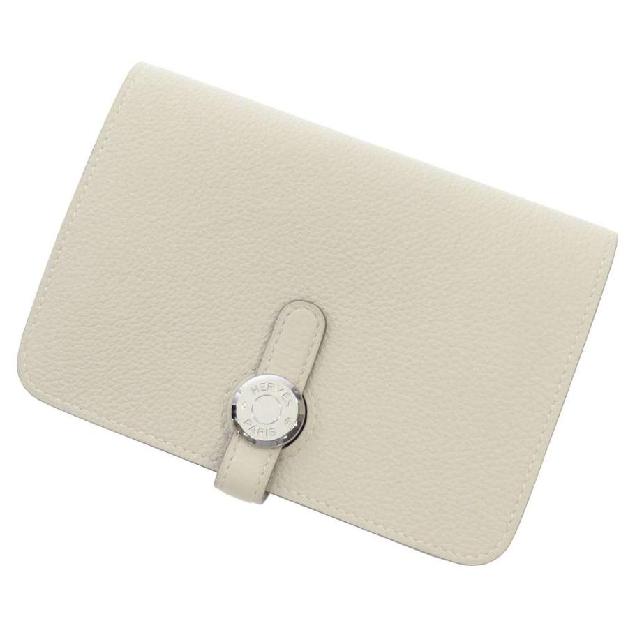 エルメス 財布 ドゴン コンパクト クレ/シルバー金具 トゴ Z刻印  