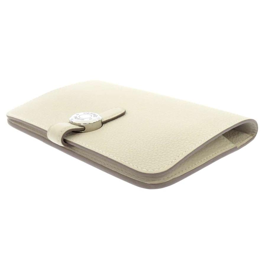 エルメス 財布 ドゴン コンパクト クレ/シルバー金具 トゴ Z刻印