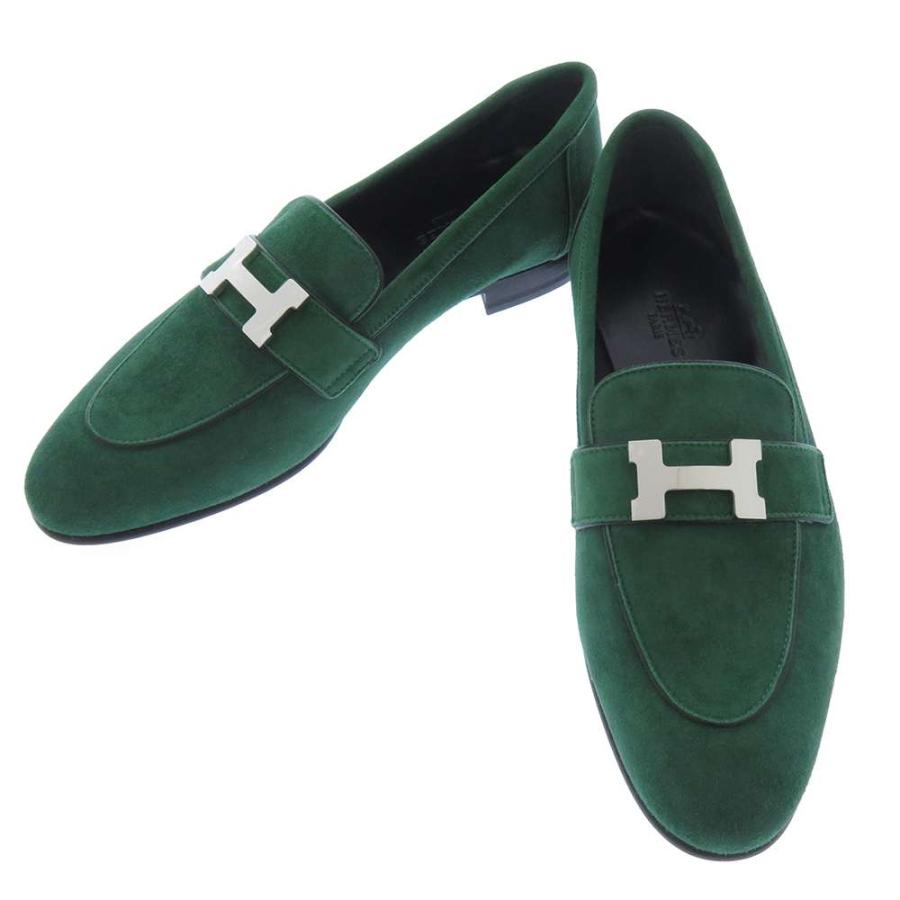 HERMES モカシン パリ ベロア36