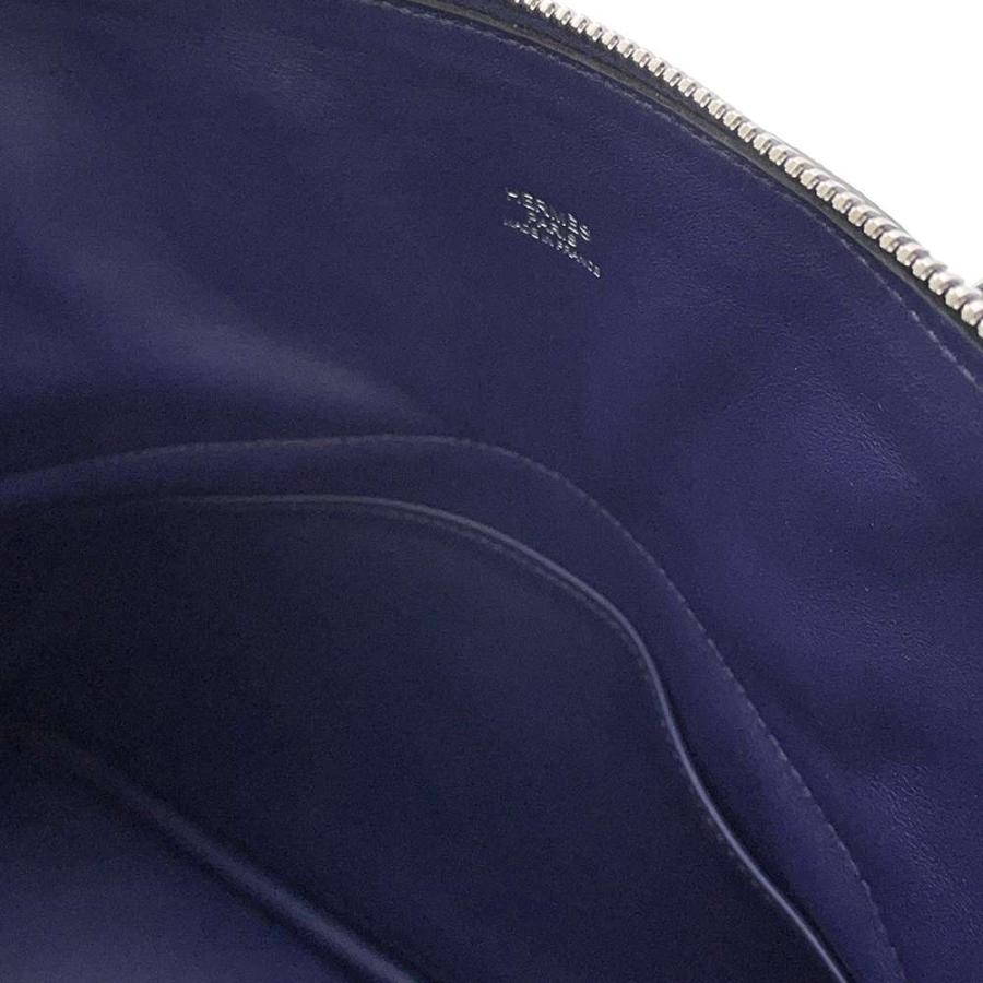 HERMES エルメス ボリード31 ブルーアンクル トリヨン 2way ハンドバッグ D刻印 シルバー金具 エルメス ハンドバッグ ボリード31 ブルーアンクル/シルバー金具