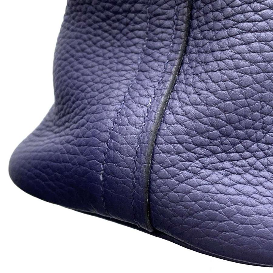 HERMES エルメス ボリード31 ブルーアンクル トリヨン 2way ハンドバッグ D刻印 シルバー金具 エルメス ハンドバッグ ボリード31 ブルーアンクル/シルバー金具