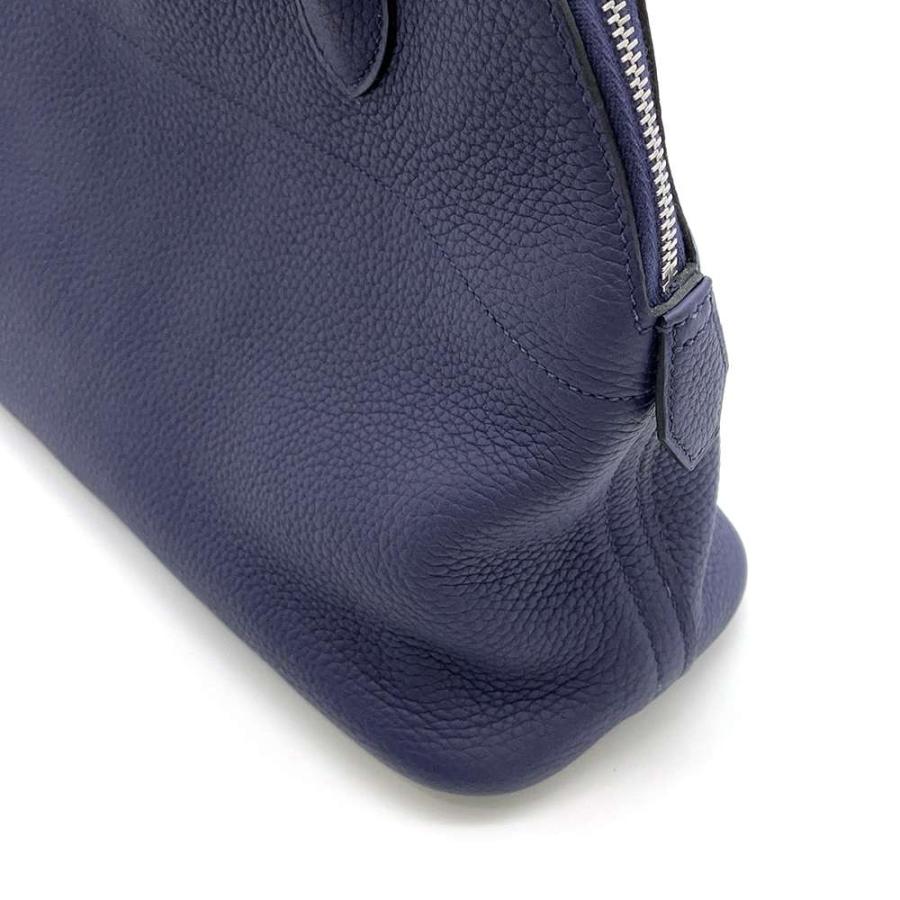 HERMES エルメス ボリード31 ブルーアンクル トリヨン 2way ハンドバッグ D刻印 シルバー金具 エルメス ハンドバッグ ボリード31 ブルーアンクル/シルバー金具