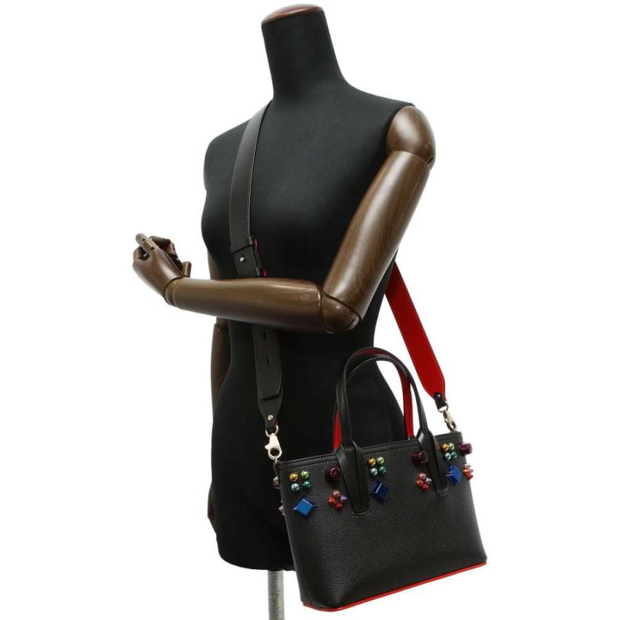 クリスチャン・ルブタン トートバッグ カバタ ミニ スタッズ