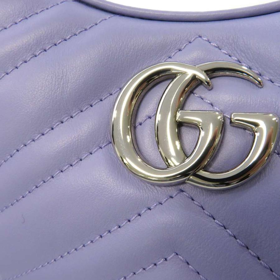 GUCCI GGマーモント　ハーフムーンシェイプ　ショルダーバック、ハンドバッグ グッチ ショルダーバッグ GGマーモント ハーフムーンシェイプ ミニ