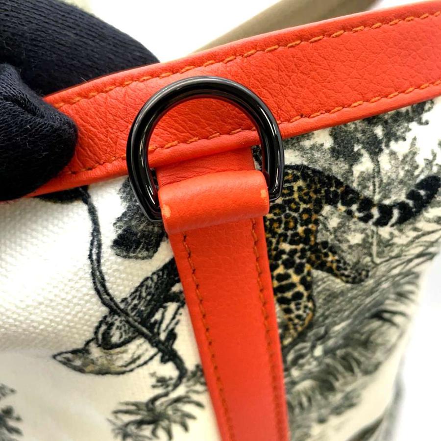 エルメス トートバッグ ソー キャンバス オレンジ/マルチカラー