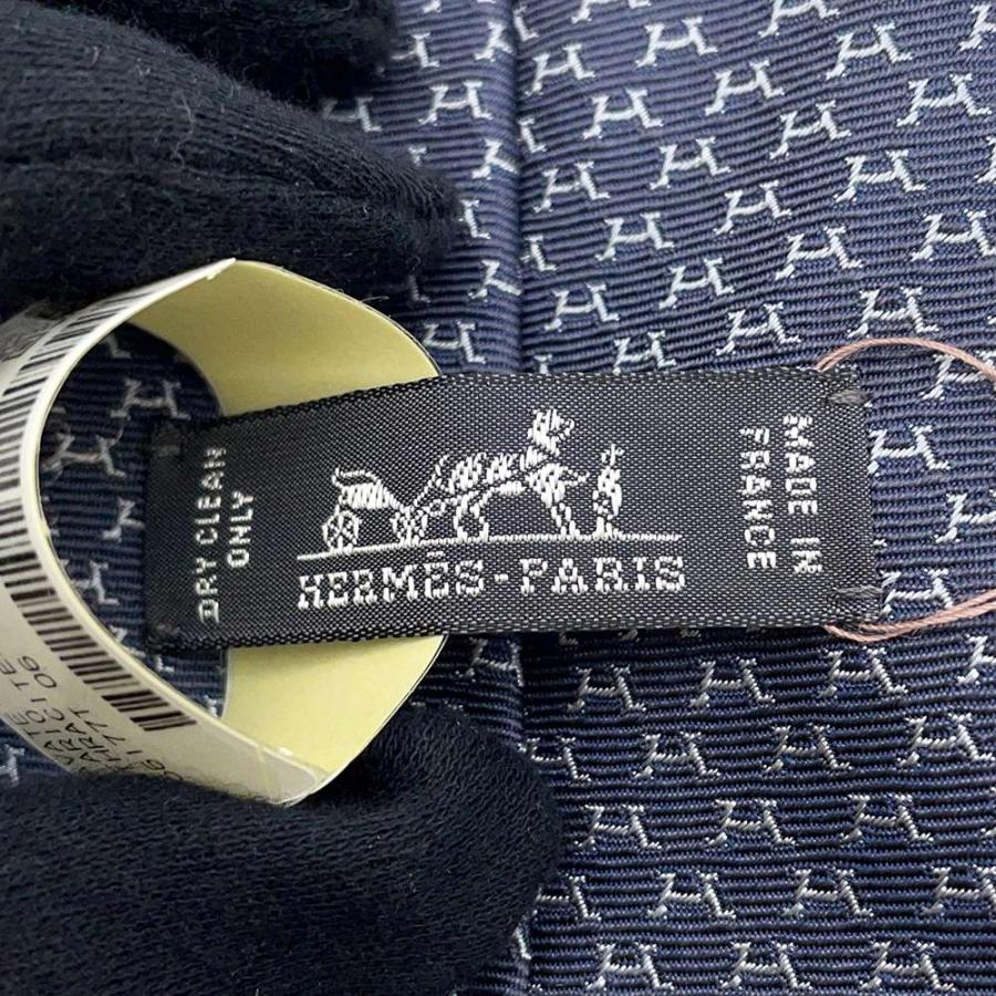エルメス ネクタイ イラリオ シルクタイ HERMES メンズ 2022秋冬 