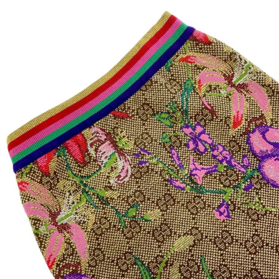 グッチ スカート 花柄 プリント GG レディスサイズM 606084 GUCCI 服
