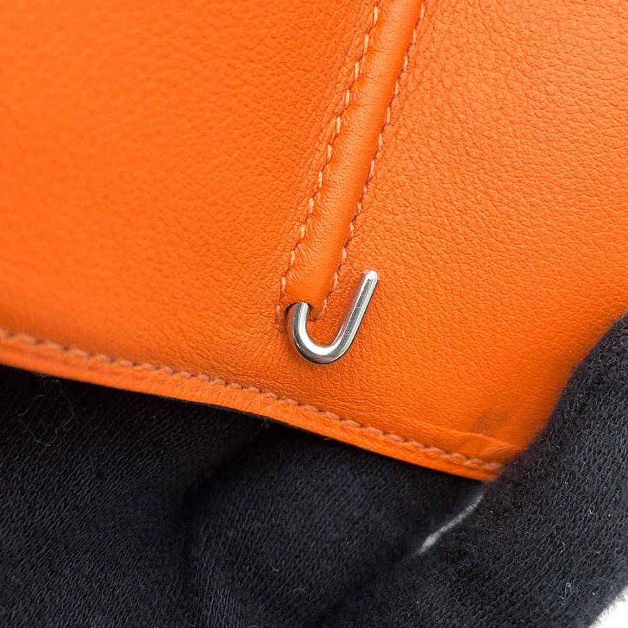 エルメス 手帳カバー アジェンダ オレンジ/マルチカラー/シルバー金具 
