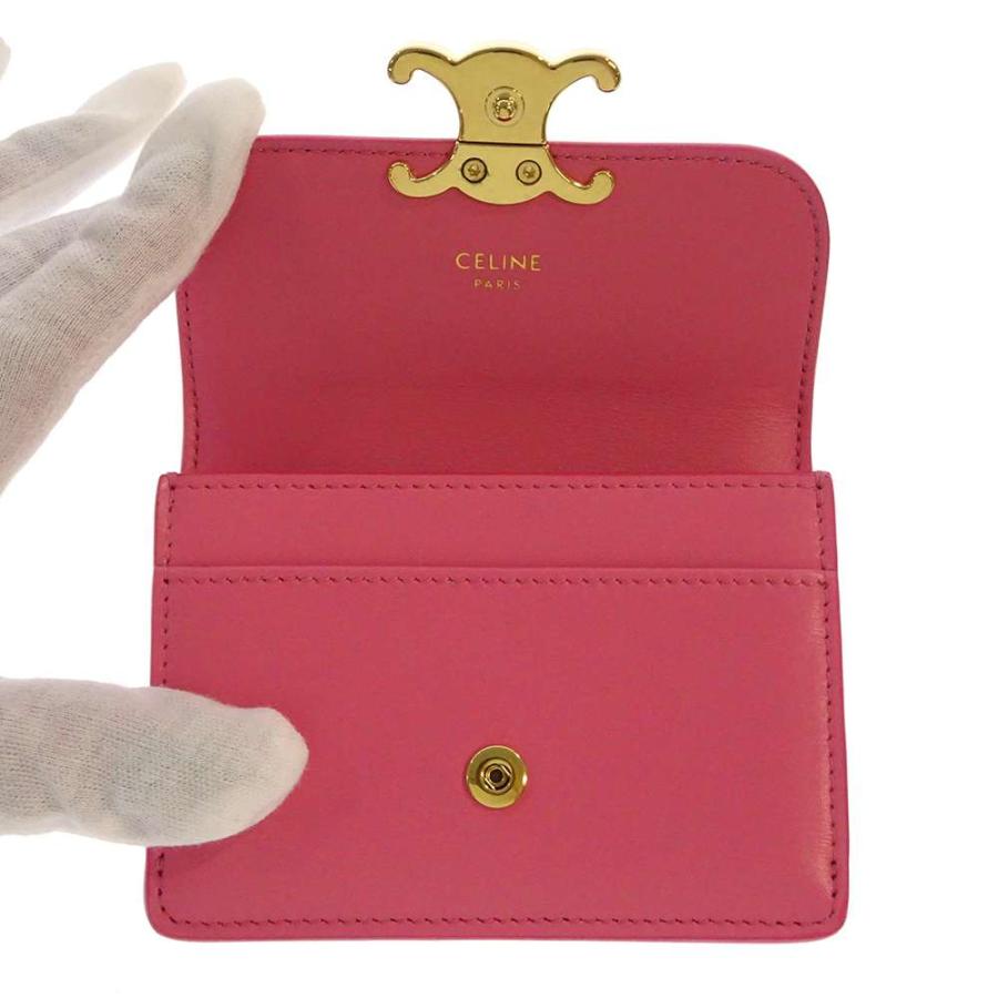 セリーヌ カードケース トリオンフ カードホルダー レザー 10I583