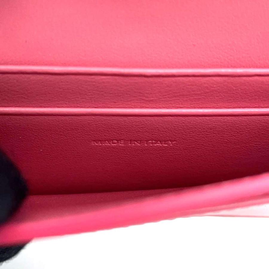 CELINE カードケース トリオンフ レザー ピンク系 ギフトにも♪【CELINE】トリオンフ カーフスキン カードホルダー