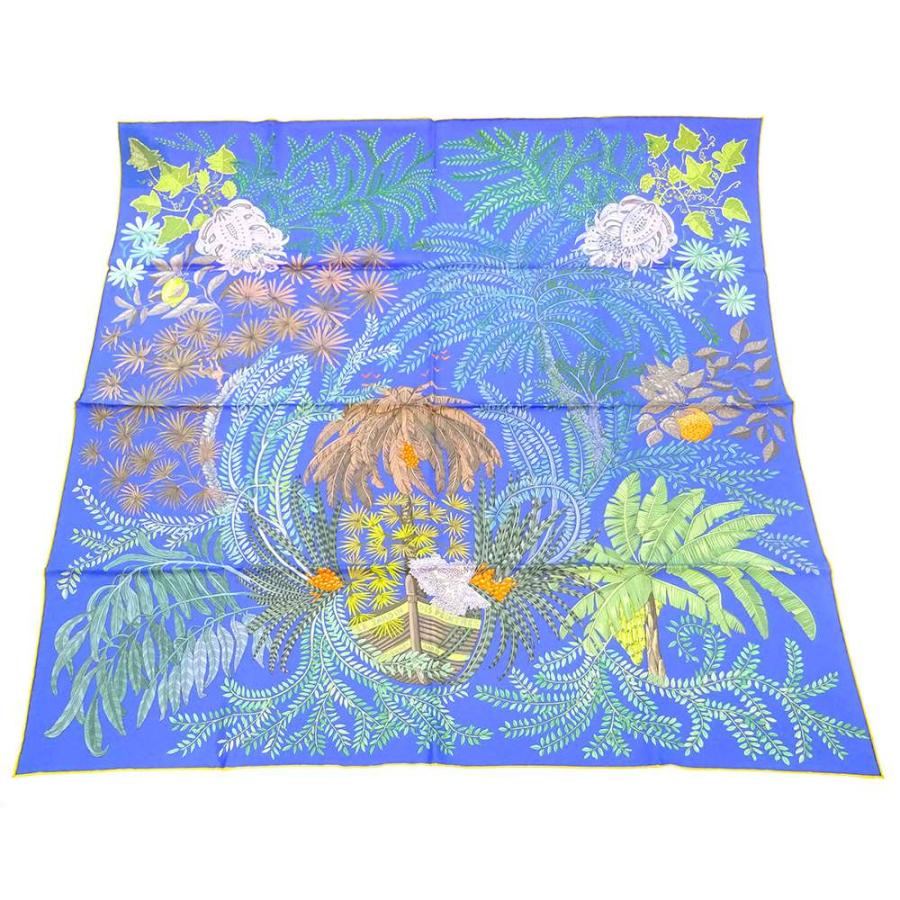 エルメス スカーフ カレ90 ダブルフェイス 画家たちの庭 LE JARDIN DES