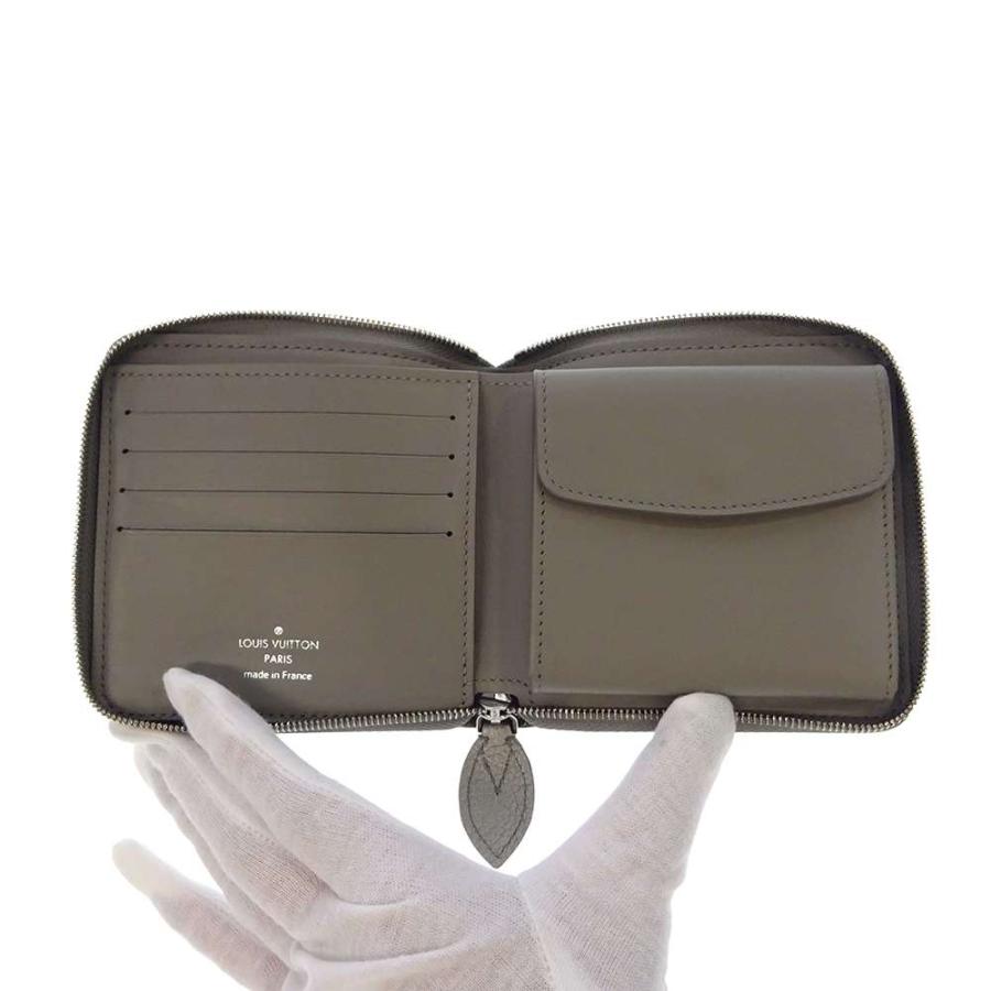 ルイヴィトン 二つ折り財布 モノグラム・マヒナ ジッピー・コンパクト  
