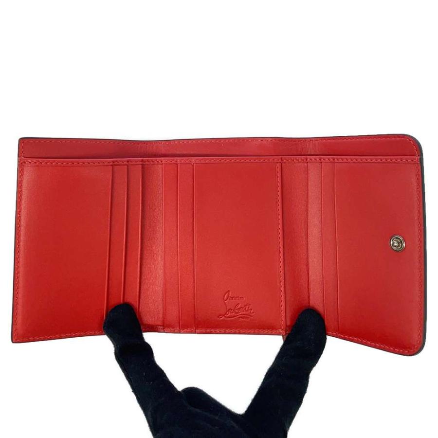 クリスチャン・ルブタン 三つ折り財布 マカロン ミニウォレット  