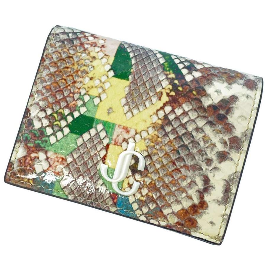ジミーチュウ 二つ折り財布 ハンネ パイソン JIMMY CHOO 財布