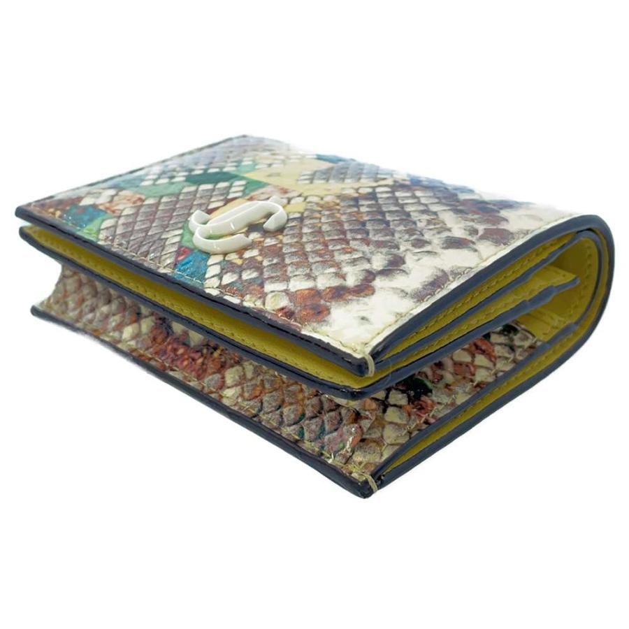 ジミーチュウ 二つ折り財布 ハンネ パイソン JIMMY CHOO 財布