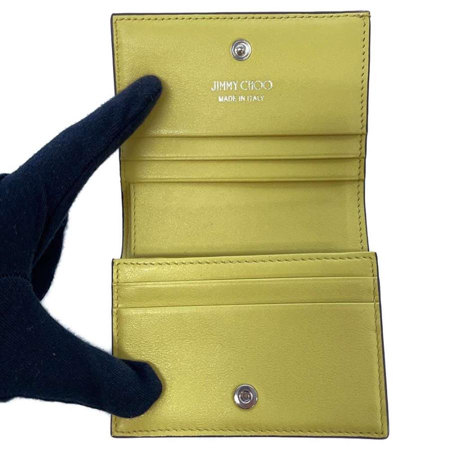 JIMMY CHOO 二つ折財布　ジミーチュウ　ハンネ　パイソン　コンパクト ジミーチュウ 二つ折り財布 ハンネ パイソン JIMMY CHOO 財布