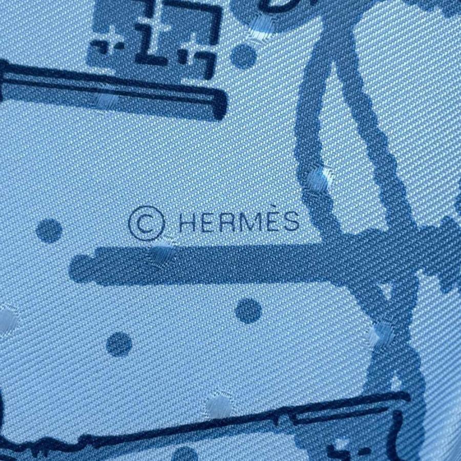 エルメス スカーフ カレ55レ・クレ Les Cles バンダナ HERMES シルク