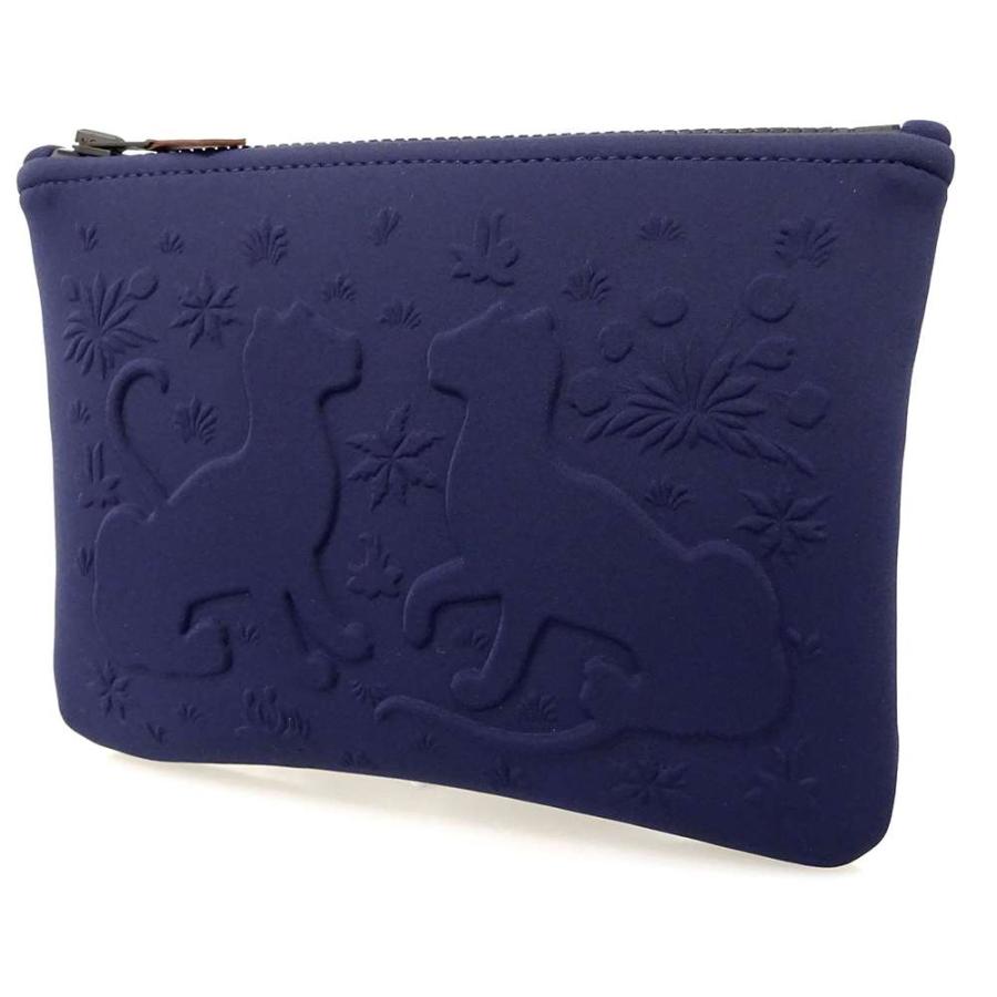 HERMES ネオバン レオパード ポーチ ネイビー PM フラットポーチ