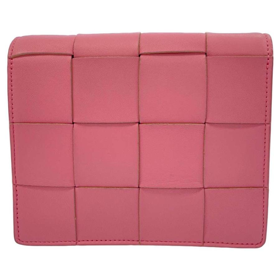 BOTTEGA VENETA(ボッテガヴェネタ) ショルダーバッグ マキシイントレチャート ピンク レザー BOTTEGA VENETA（ボッテガ・ヴェネタ） イントレチャート ショルダー