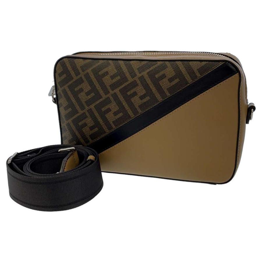 FENDI ショルダー バッグ 巾着 ヌバックレザー ビンテージ ブラウン バッグ