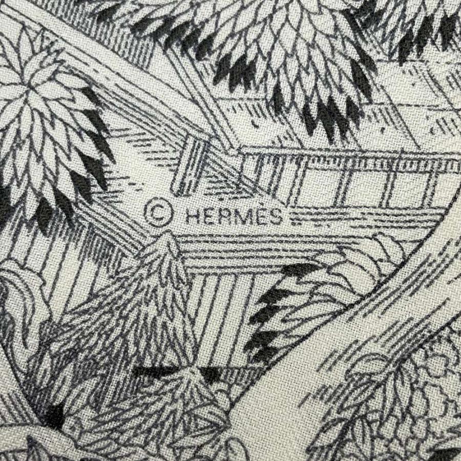 エルメス スカーフ カレ140 カレジェアン 自然回帰 HERMES カシミヤ