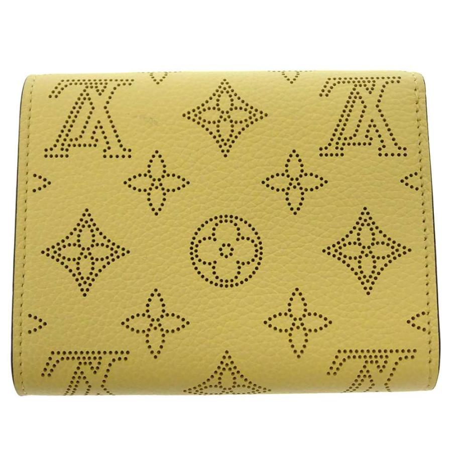 ルイヴィトン マヒナ ポルトフォイユイリス ベージュ系財布 M81517