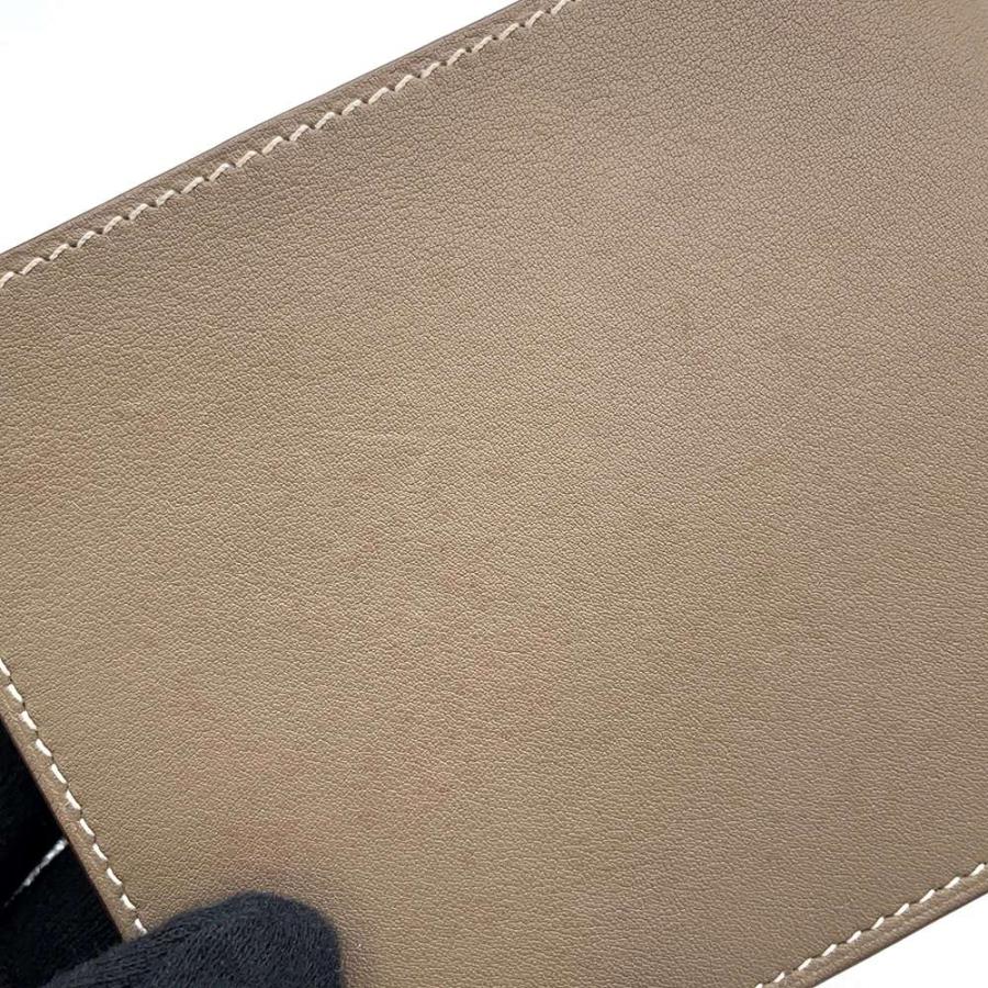 エルメス 二つ折り財布 シチズンツイル コンパクト エトゥープ