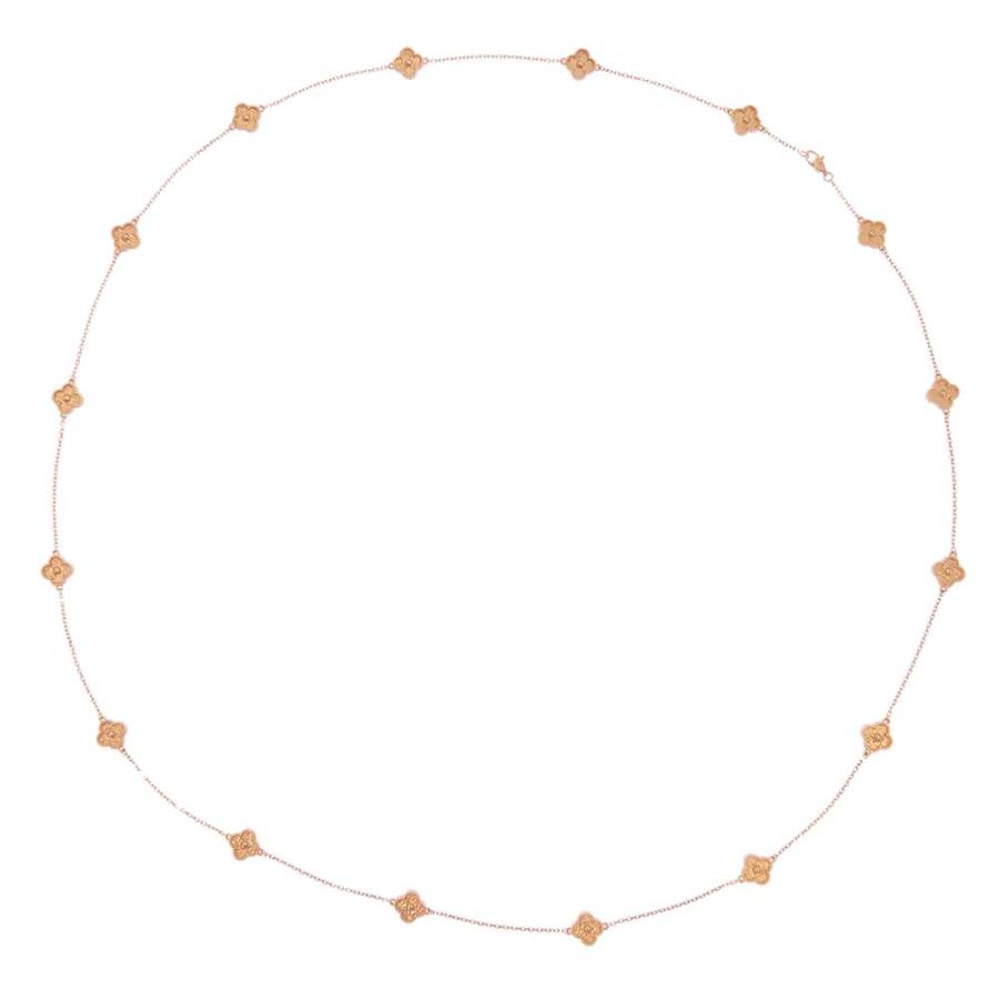 今週末までの出品‼️ヴァンクリーフ＆アーペル　スウィートアルハンブラ　ネックレス スウィート アルハンブラ ロングネックレス 16モチーフ[VCARO8DG00