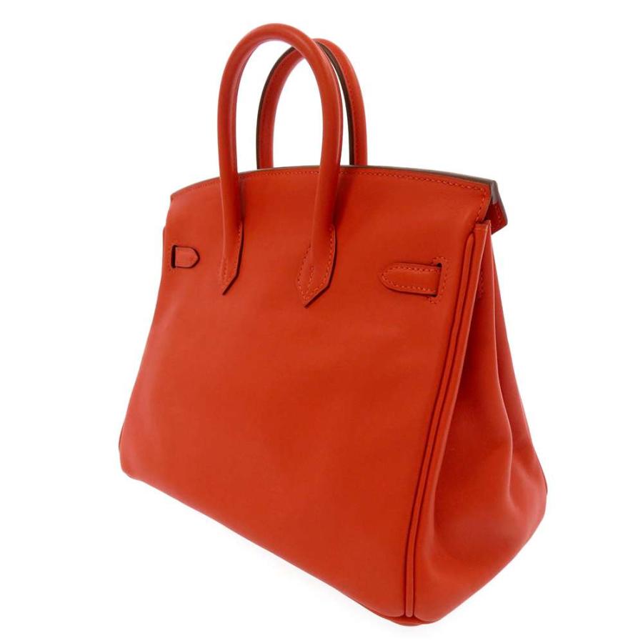 エルメス バーキン25 ヴァーミリオン/シルバー金具 トゴ X刻印 HERMES