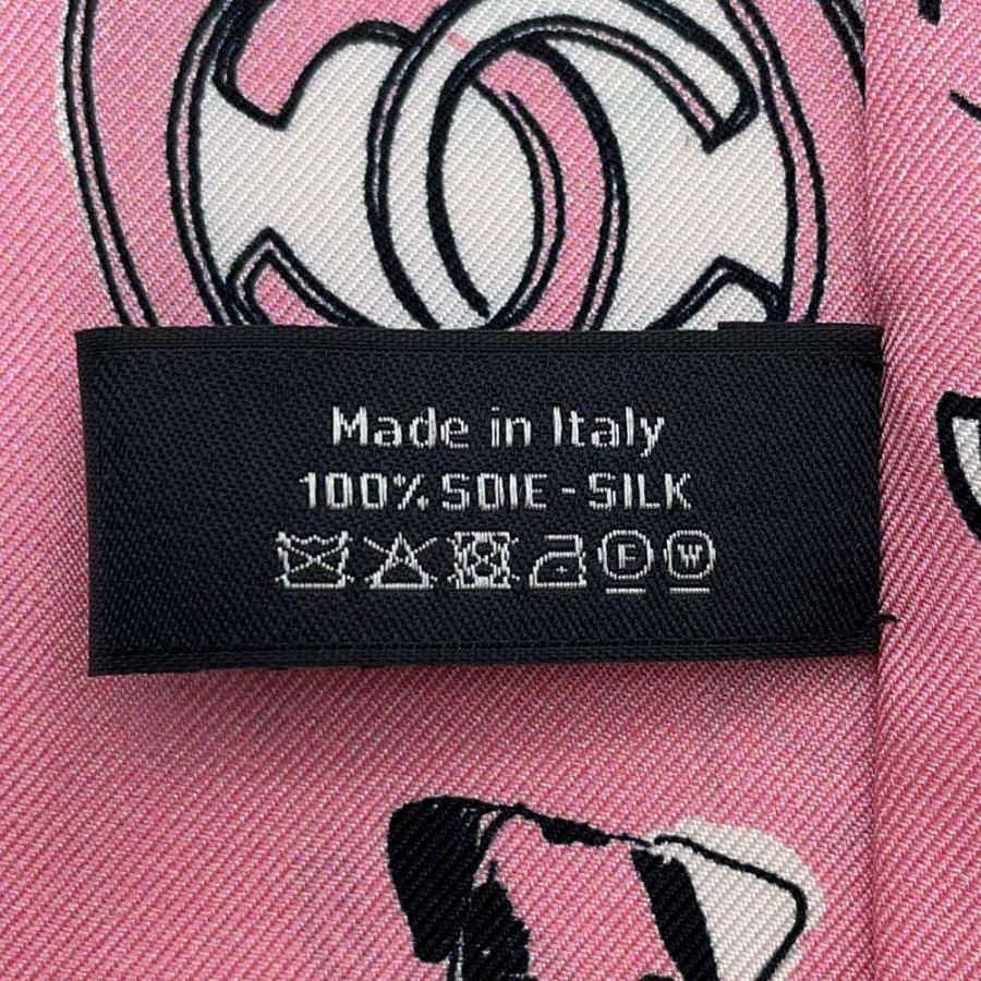 シャネル スカーフ ヘアバンド ココマーク 犬 AA8947 CHANEL シルク  