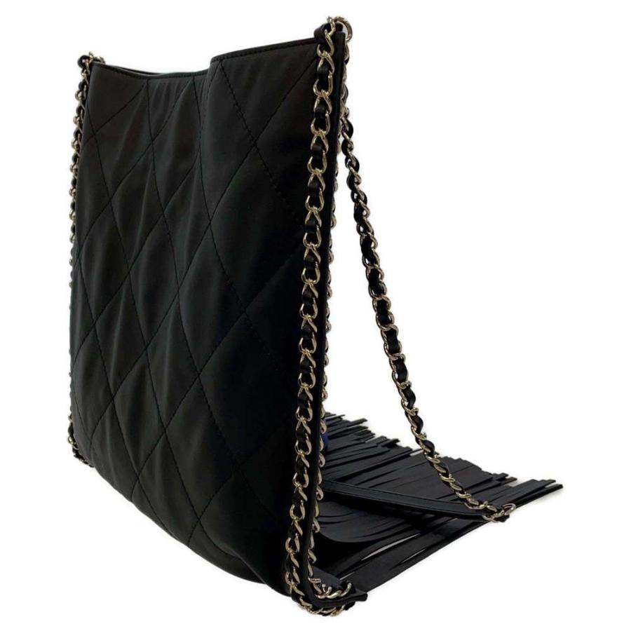 シャネル ショルダーバッグ ディズヌフ フリンジ シャネル19 カーフスキン AS2907 CHANEL バッグ 黒 シャネル ショルダーバッグ ディズヌフ フリンジ シャネル19 カーフ