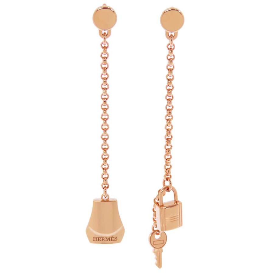 エルメス ピアス ケリー クロシェット K18PGピンクゴールド HERMES 