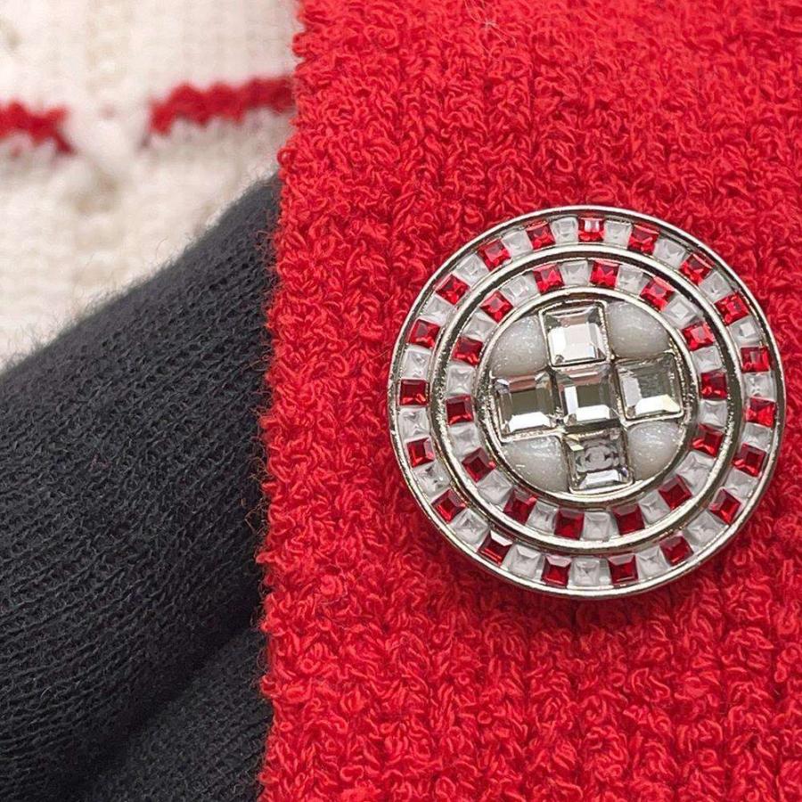 シャネル カーディガン ココマーク コットン レディースサイズ38 P74152 CHANEL トップス 白 CHANEL - シャネル カーディガン ココマーク コットン レディース