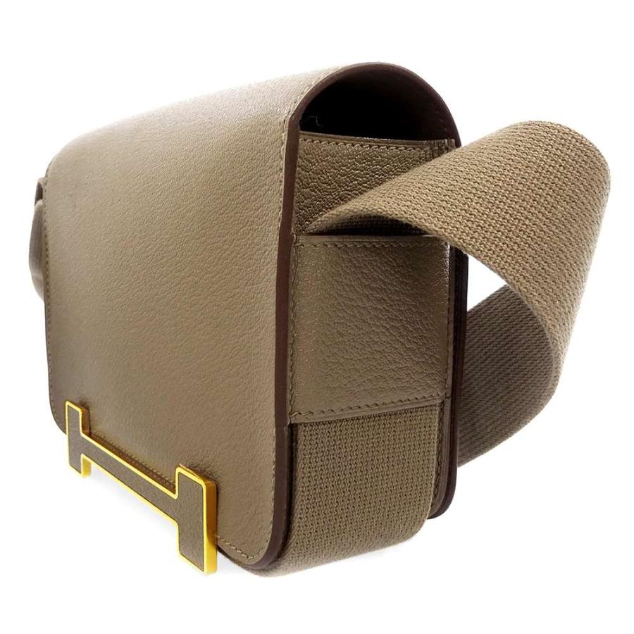 エルメス ショルダーバッグ ゲタ エトゥープ/ゴールド金具 