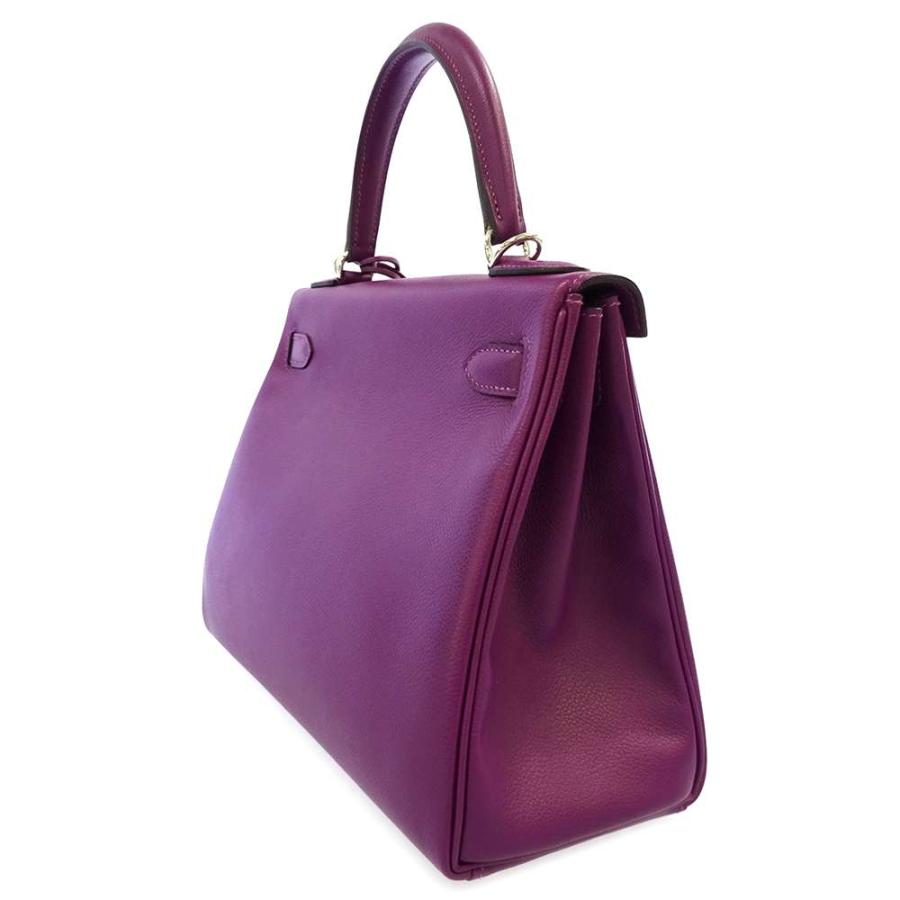 エルメス ハンドバッグ ケリー28 内縫い アネモネ/シルバー金具 エバー 