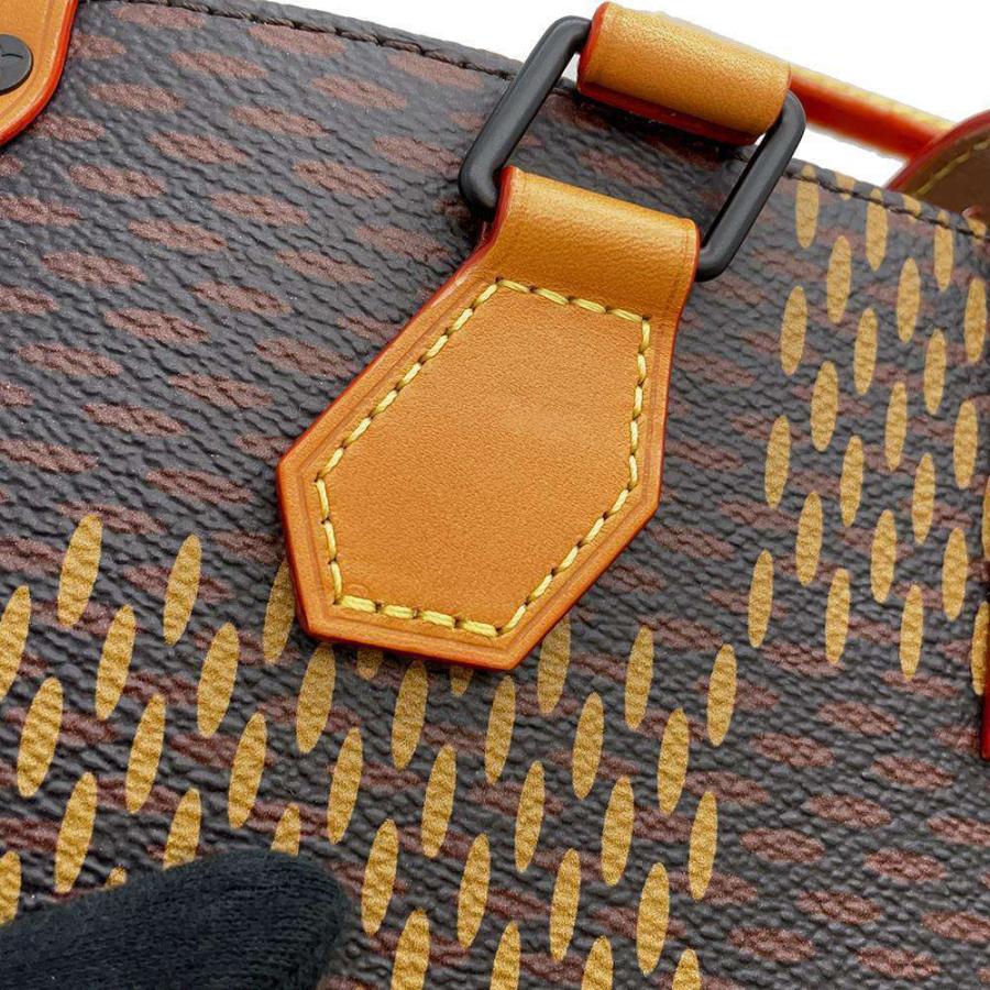 LOUIS VUITTON × NIGO ルイ・ヴィトン ミニ トート ダミエ ジャイアント ショルダーバッグ N40355 ダミエ エベヌ  ブラウン  レディース【中古】 LOUIS VUITTON（ルイ・ヴィトン） LV ダミエ ジャイアント ミニトート