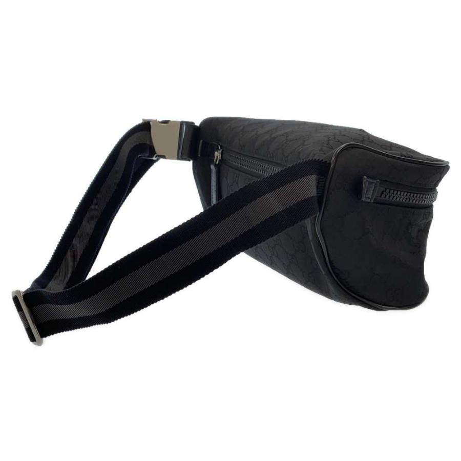 GUCCI GGキャンバス ボディバッグ ウエストポーチ ブラック グッチ