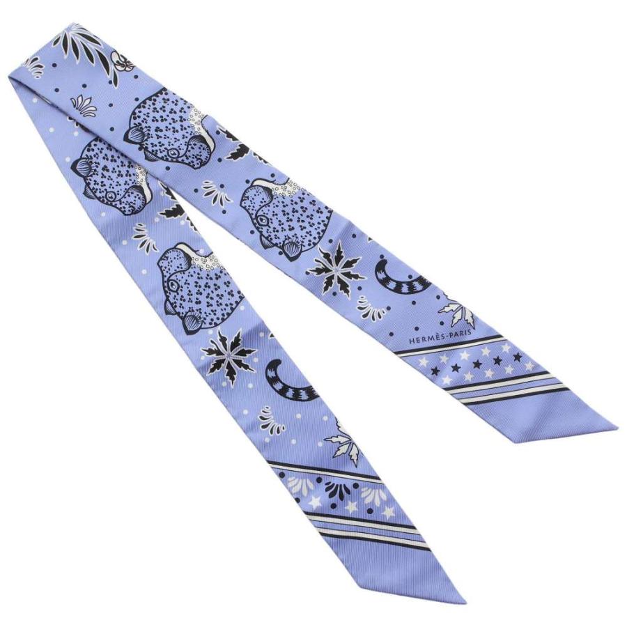 HERMESエルメス　ツイリー　レオパードバンダナ エルメス スカーフ ツイリー Les Leopards Bandana レオパード