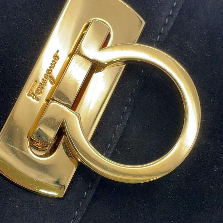 フェラガモ ハンドバッグ ガンチーニ スエード Ferragamo バッグ