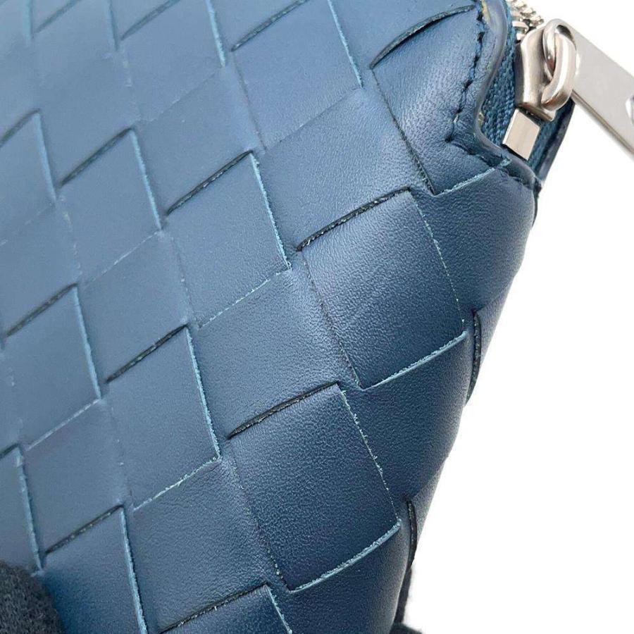 ボッテガヴェネタ 二つ折り財布 イントレチャート コンパクト ジップ