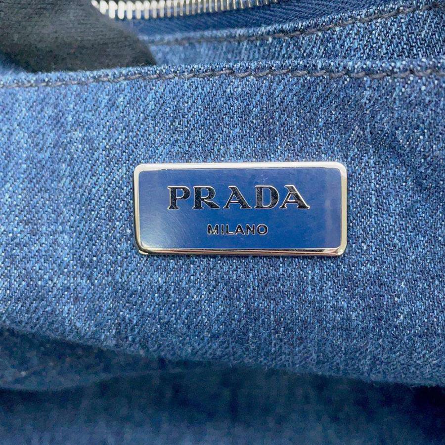 プラダ トートバッグ カナパ ビジュー デニム B1872O PRADA バッグ 【安心保証】｜gallery-rare｜14