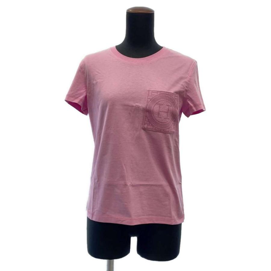 エルメス　Tシャツ　刺繍入りポケット　36 エルメスTシャツポケット刺繍36