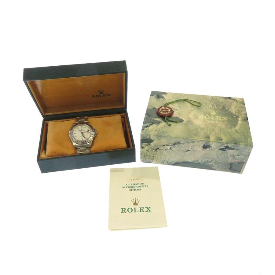 ロレックス エクスプローラー2 X番 16570 ROLEX 腕時計 白文字盤 【安心保証】｜gallery-rare｜13