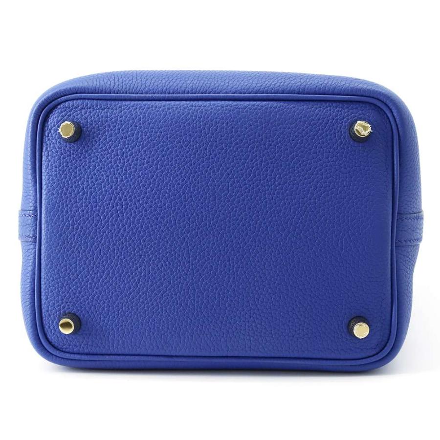 エルメス ピコタンロックPM ブルーロワイヤル/ゴールド金具 トリヨン 
